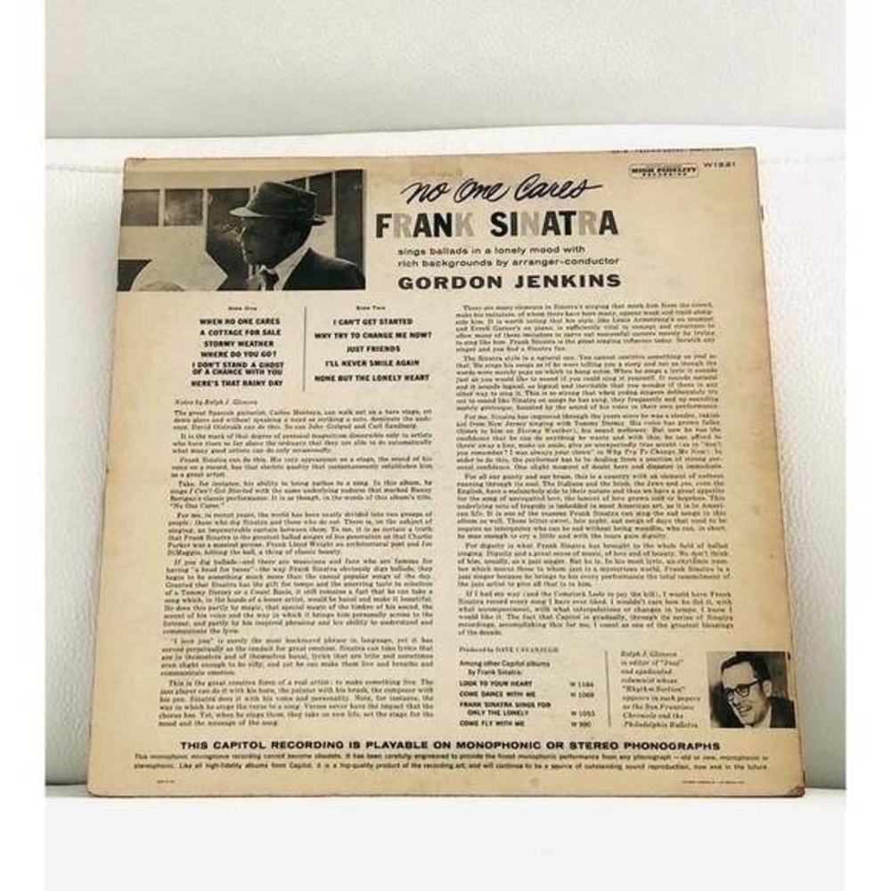 LP Frank Sinatra - No One Cares Vinyl Record - Picture 2 of 2